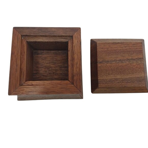 Handmade Koa Wooden Decorative Trinket Box With Lid - Picture 3 of 10